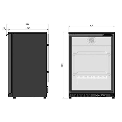 Botellero expositor refrigerado 1 puerta - Maquinaria Bar Hostelería
