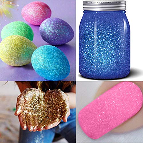 Botes con Purpurina 12 Colors Purpurina para Manualidades y Arte para Cara Ojos Maquillaje Pelo Arte Corporal para el Festival de Música Masquerade