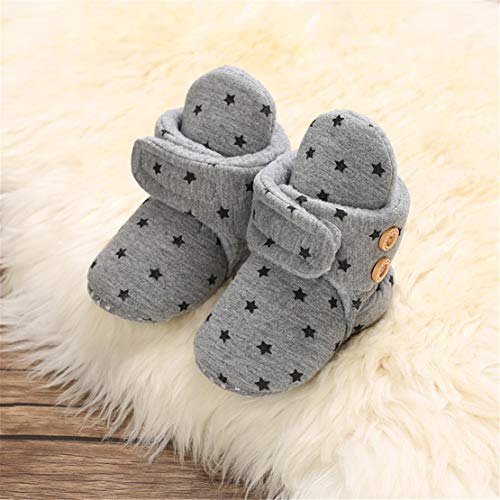 Botitas y Patucos para bebés, Lindo Dibujos Animados Invierno Animal Calentar Casa Antideslizante Suela Zapatillas Regalo para Bebés de 0 a 18 Meses