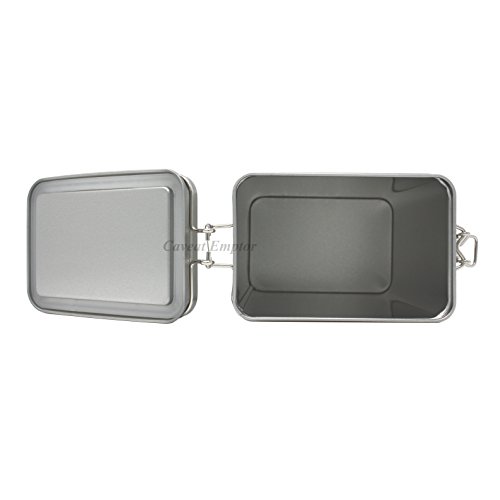 Boxance Lata De Café Cuadrada Con Tapón Giratorio Para 500 g Alimentos Té Especias Granos Recipiente Latas Cocina Silver Edel Design Aroma-Proof