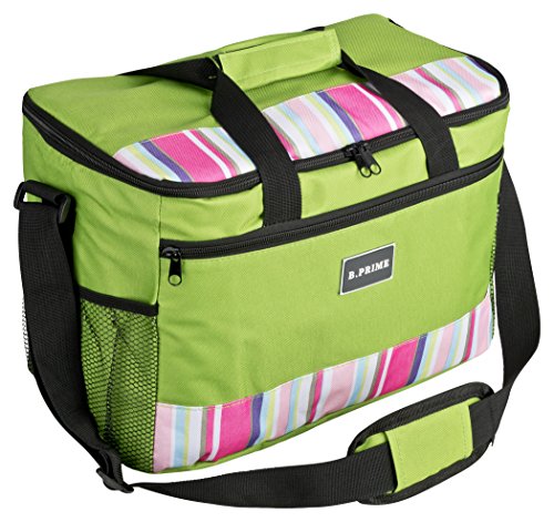 B.PRIME Classic Bolsa Nevera de 20l I 36 x 26 x 22 cm I Bolsa Aislante I Nevera para Picnic y Camping I Bolsa isotérmica para el Aire Libre I Viajes I Compra I Coche I Deportes