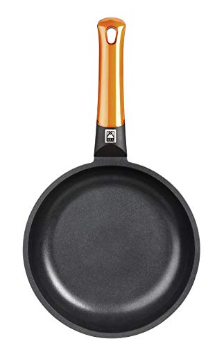 BRA Efficient Orange Sartén Honda 20 cm, Aluminio Fundido con Antiadherente Platinum Plus, honda, Apta para Todo Tipo de cocinas incluida inducción, Libre de PFOA