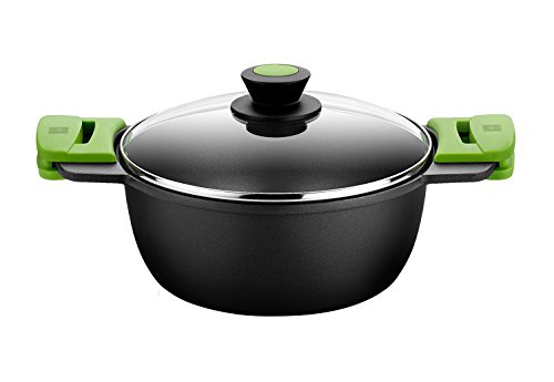 Bra Prior -  Batería de cocina 5 piezas de aluminio fundido con antiadherente sin PFOA. Apta para todo tipo de cocinas (Incluida inducción)