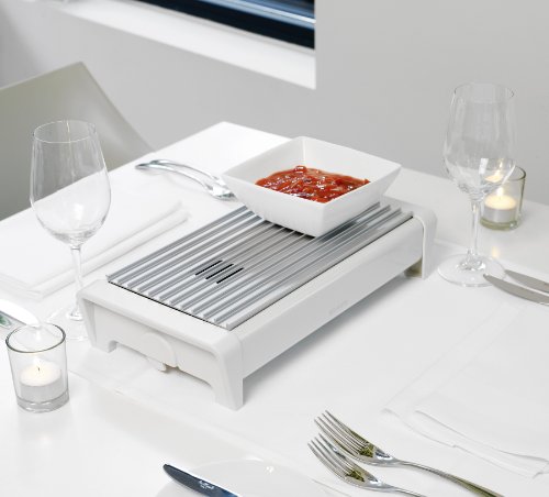 Brabantia 477164 - Calientaplatos de 2 Velas, Color Blanco