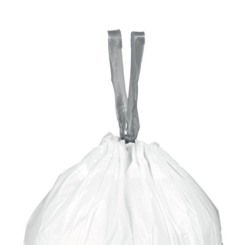 Brabantia Bolsa de Basura, 50 litros, código H, Plã¡Stico, Blanco, 50-60 L, 10