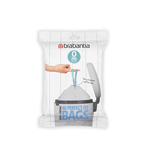 Brabantia Código O Dispensador de Bolsas de Basura 30 litros, Blanco