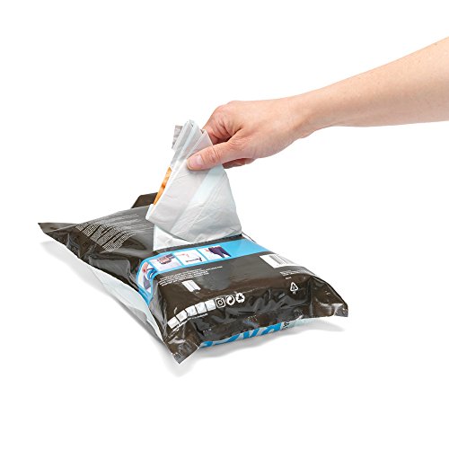 Brabantia Código X Bolsas de Basura Formato expendedor, Blanco, 10-12 L, 40 Unidades