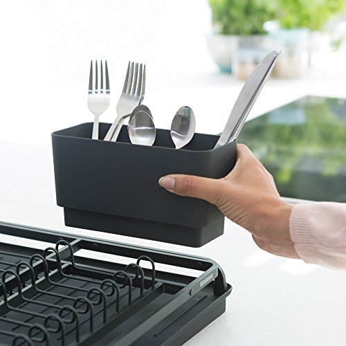 Brabantia Escurreplatos, Gris Oscuro, 49.2 x 38.6 x 14.2 cm