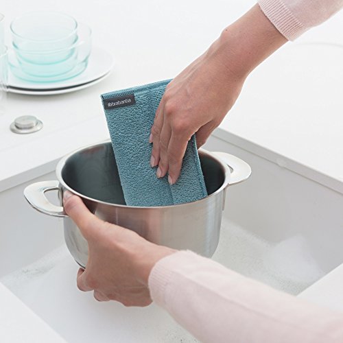 Brabantia Surtido de bayetas Microfibra-Set de 3, Polyester, 16 x 22 cm