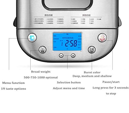 Bread machine TD Tostadoras Fabricante De Cooker, Mezclador De Múltiples Funciones De La Masa A La Casa, El Pasador Conductor, 650W Panadería
