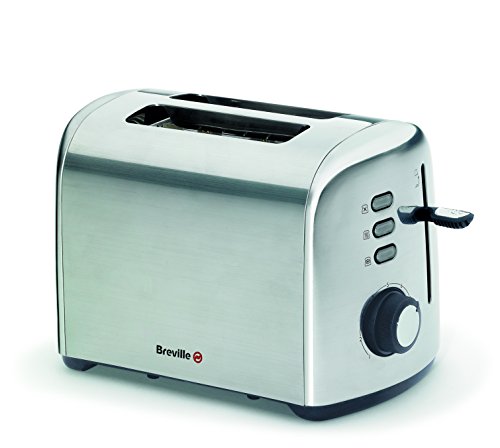 Breville VTT505X - Tostadora de doble rebanada, acero pulido, 950 W