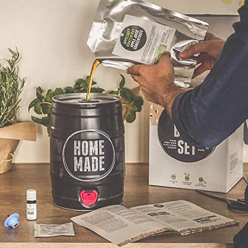 Brewbarrel - Kit de fabricación de Cedro de Manzana para Hacer Cider en casa, Listo en 7 días, Principiantes o como Regalo.