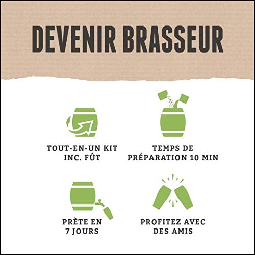 Brewbarrel - Kit de fabricación de Cedro de Manzana para Hacer Cider en casa, Listo en 7 días, Principiantes o como Regalo.