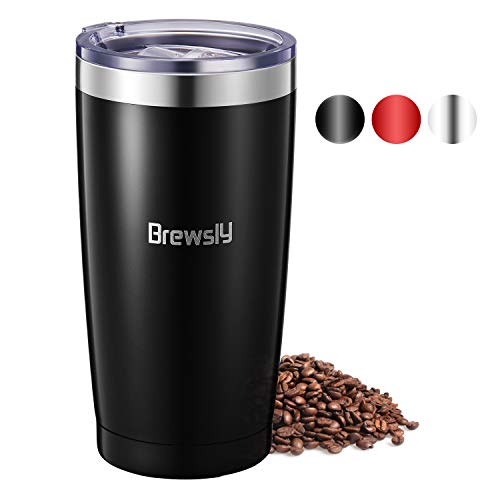 Brewsly Termo Cafe, 6 h Caliente y 12 h Frío, 900ml Botella Termica de Acero Inoxidable, Aislamiento de Vacío de Doble Pared Vaso Termico, Sin BPA, para Café, Té, Negro