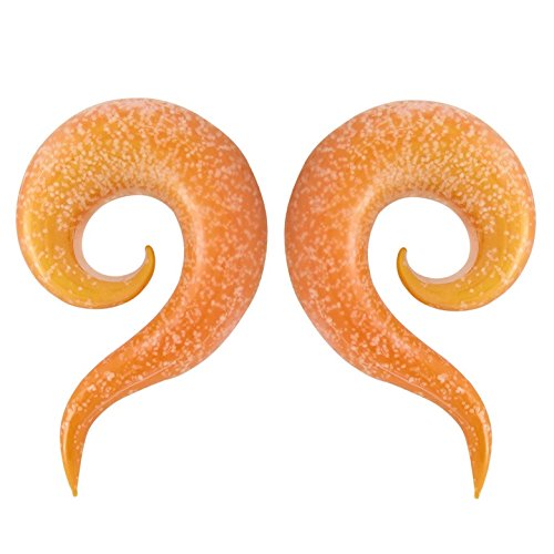 Brilla en la oscuridad naranja bentleys bargain Warehouse Auriculares de cristal de gran calibre en 0