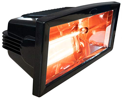 BRUBAKER InfraredMagicSun - Estufa calentadora por Infrarrojos (para terrazas), Color Negro