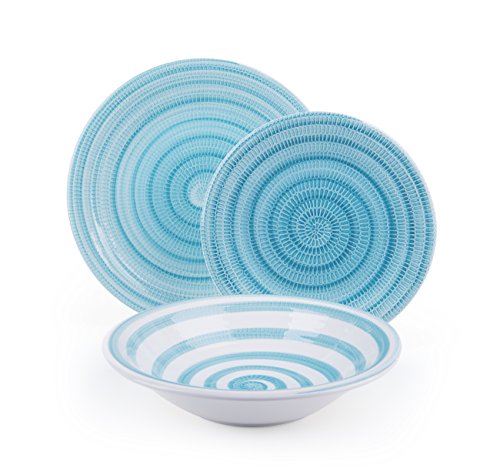 Brunch Time Vajilla 18 Piezas Old Italy Azul