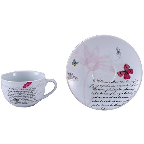 Brunchfield Set para Te, Cerámica, Rosa, 15.5 cm