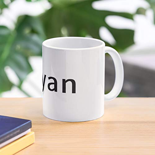 Bryan Team Given Simple Name Forename Building Tag La Mejor Taza de café de cerámica de mármol Blanco de 11 oz