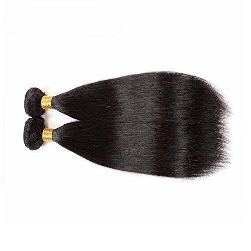 Brzailian Cabello virgen lacio 100% cabello humano, mechones de cabello sin procesar, trama de color natural 10 "-36"
