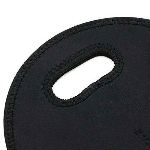 BTSKY double-bottle aislado neopreno vino botella de champán bolsa Carrier Botella de latas de cerveza agua bebidas bolsa bolsa Negro