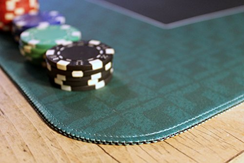 Bullets Playing Cards Alfombra de póker Profesional de 100 x 60 cm Propia Mesa de póker – Alfombrilla de póker Alfombra de póker – Recubrimiento para la Mesa para Jugar al póker