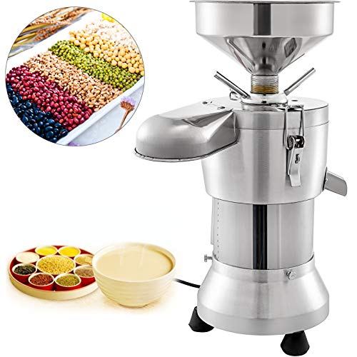 BuoQua Máquina de Fabricación de Leche de Soja 1100w Refinador Máquina de Leche de Soja de Material de Acero Inoxidable Máquina de Fabricación de Leche de Soja Automática Comercial para Restaurante