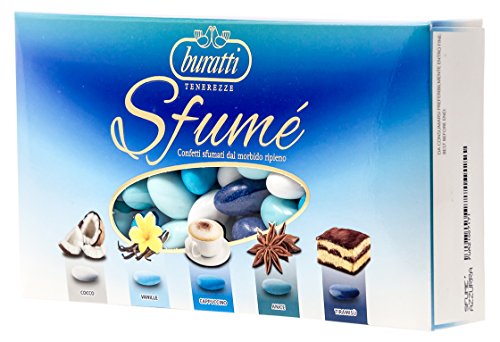 Buratti Confetti Tenerezze Sfume Almendras Recubiertas De Chocolate Azul 1000 g (F U A Z 1 0 0)