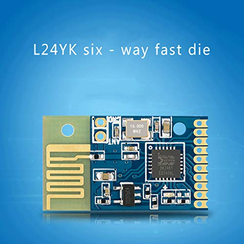Busirde Interruptor L24YK Baja Potencia 2.4G transmisor-Receptor inalámbrico Módulo de 6 Canales Gratis Programación del módulo de Control Remoto