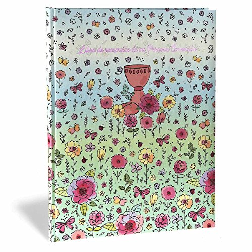 Busquets Libro Recuerdos Musical Primera Comunión Caliz y Flores
