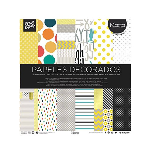 Busquets - Papeles Decorados Scrapbooking Marta 30,5x30,5