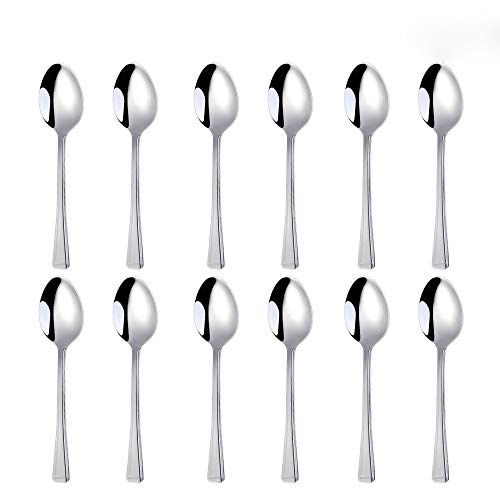 Buyer Star - Cubertería (12 piezas, acero inoxidable), color plateado 12 Tea Spoons plata