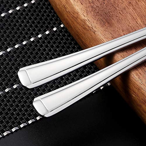 Buyer Star - Cubertería (12 piezas, acero inoxidable), color plateado 12 Tea Spoons plata
