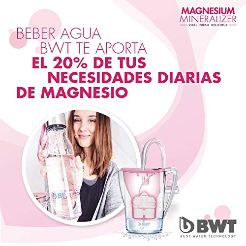 BWT Penguin Electrónica – Jarra filtradora de agua con magnesio + Pack 3 filtros jarra de agua, 2,7 L Blanco