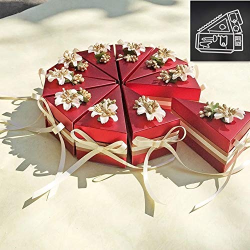 cA0boluoC Troqueles de Metal Dies Corte,Caja de regalo de caramelo Plantillas Estarcir para DIY Tarjeta Papel Álbum Scrapbook Decoración