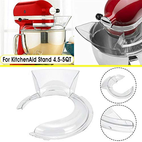 Cabezal de inclinación del Protector de Colada para tazones - KitchenAid Stand Mixer W10616906 - KN1PS 4.5-5QT Protector de Colada, Transparente