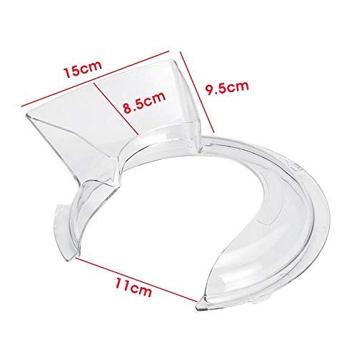 Cabezal de inclinación del Protector de Colada para tazones - KitchenAid Stand Mixer W10616906 - KN1PS 4.5-5QT Protector de Colada, Transparente