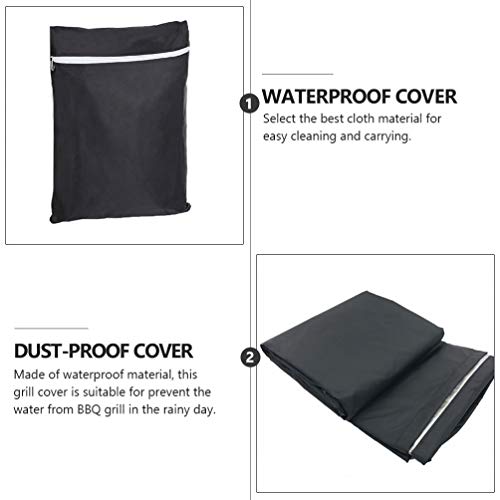 Cabilock Barbacoa Cubierta Impermeable Resistente Gas Barbacoa Parrilla Cubierta Exterior Parrilla Protector Escudo para Acampar Senderismo Picnic