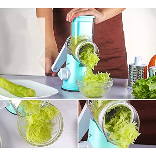 Cabilock Cortadora de Verduras Multifuncional Cortadora de Verduras Picadora de Patatas Y Cebolla Picadora de Verduras Herramientas de Preparación de Cocina Gadget de Cocina (Azul)