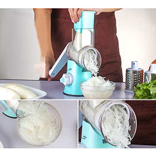 Cabilock Cortadora de Verduras Multifuncional Cortadora de Verduras Picadora de Patatas Y Cebolla Picadora de Verduras Herramientas de Preparación de Cocina Gadget de Cocina (Azul)