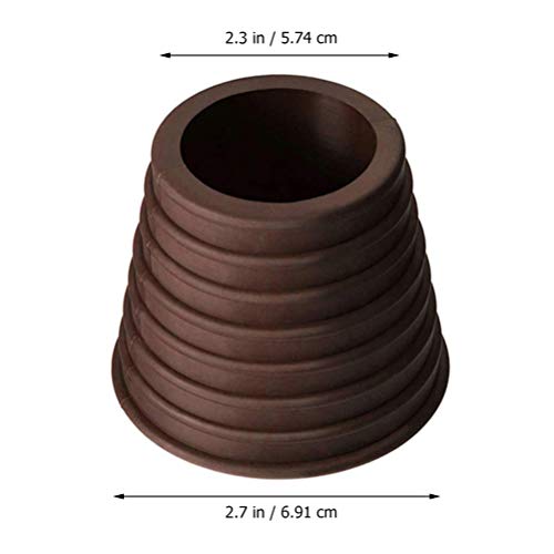 Cabilock Cuña Cónica de Sombrilla de Patio para Apertura de Orificio de Mesa de Patio O Soporte de Base de Sombrilla Cubierta de Protección Solar (Marrón)