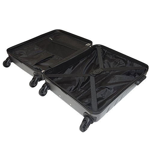 Cabin Max Toronto - Maleta de Cabina 55x40x20 con 4 Ruedas de Rotación de 360 Grados Trolley Rígido de ABS Aprobado para Thomson, Etihad, Jet2, EasyJet y Más