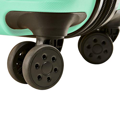 Cabin Max Velocity - Maleta para Equipaje de Cabina Ligera | Trolley de ABS con Ruedas de 55 x 40 x 20 cm Extensible a 55 x 40 x 25 cm Aprobado para Vuelo en Ryanair, EasyJet, BA (Verde Menta)
