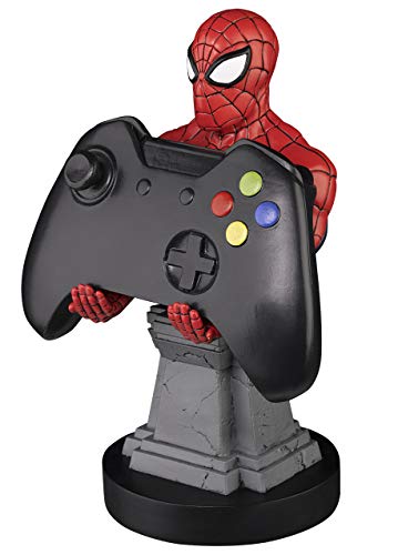 Cable guy Spiderman, soporte de sujeción o carga para mando de consola y/o smartphone de tu personaje favorito con licencia de Marvel. Producto con licencia oficial. Exquisite Gaming