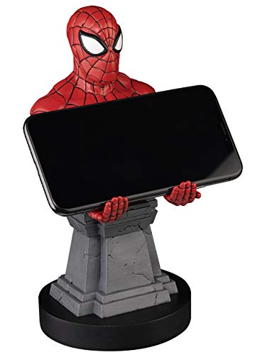 Cable guy Spiderman, soporte de sujeción o carga para mando de consola y/o smartphone de tu personaje favorito con licencia de Marvel. Producto con licencia oficial. Exquisite Gaming