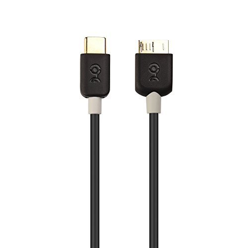 Cable Matters Cable USB Tipo C a Micro USB 3.0 (Cable USB C a Micro USB 3/ Cable Micro USB 3.0 a USB C) en Negro 1m