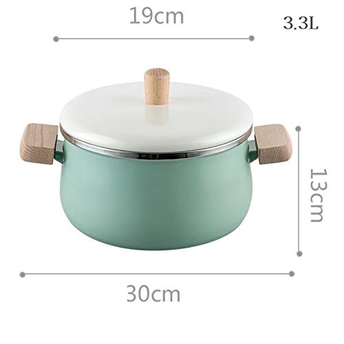 Cacerolas Olla De Leche Esmaltada De Porcelana De 16 Cm 1.7l Cocina Olla Antiadherente Mini Olla Con Tapa Cocina De Inducción Estufa De Gas Utensilios De Cocina Aplicables