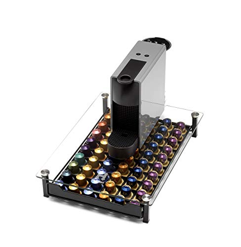 Café Capsulas Dispensador de Homiso, Nespresso compatibles, 60 Capsulas porta