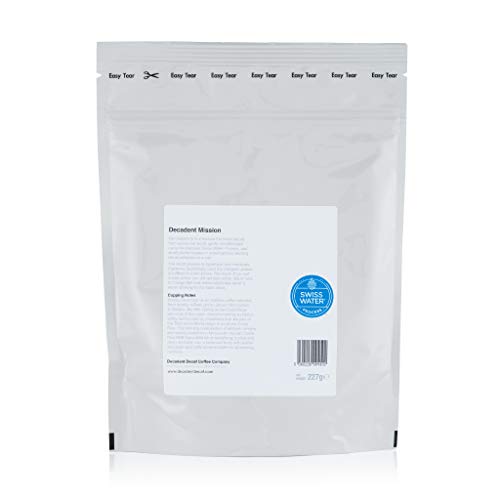 Café Descafeinado Costa Rica, Descafeinado mediante Proceso Swiss Water Decaf, 227 g Café Molido, Decadent Decaf Coffee Company