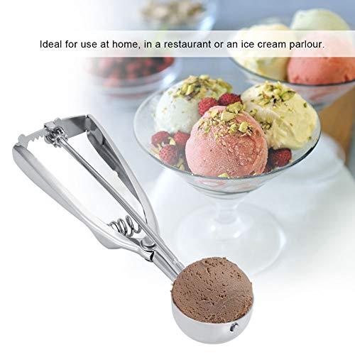 Cafopgrill Ice Cream Scoop de Acero Inoxidable 40mm / 60mm Cookie Cupcake Scooper con Disparador para Hornear albóndigas Dos tamaños(4CM)